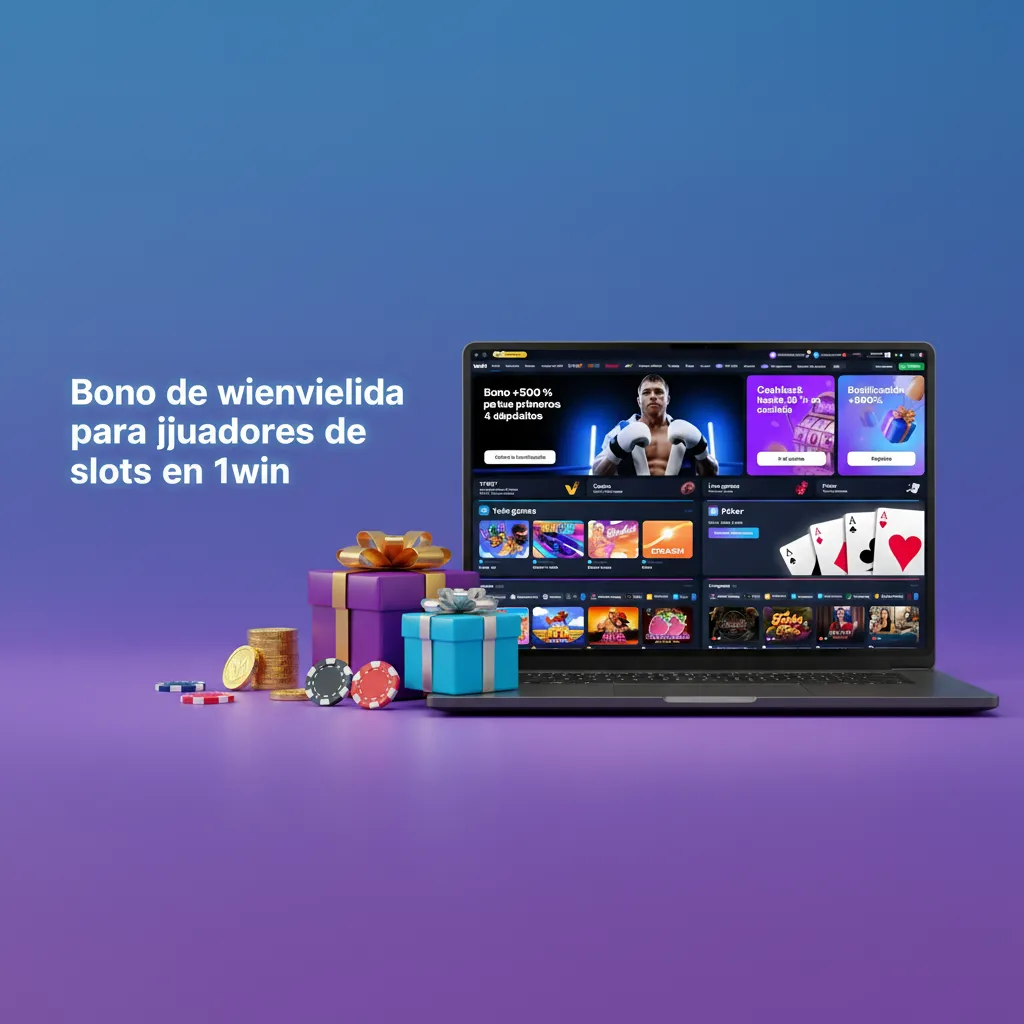 Promocional 1win: bono de bienvenida slots hasta +500% (máx. 11,950 MXN) tras registro y depósito; recargas y cashback