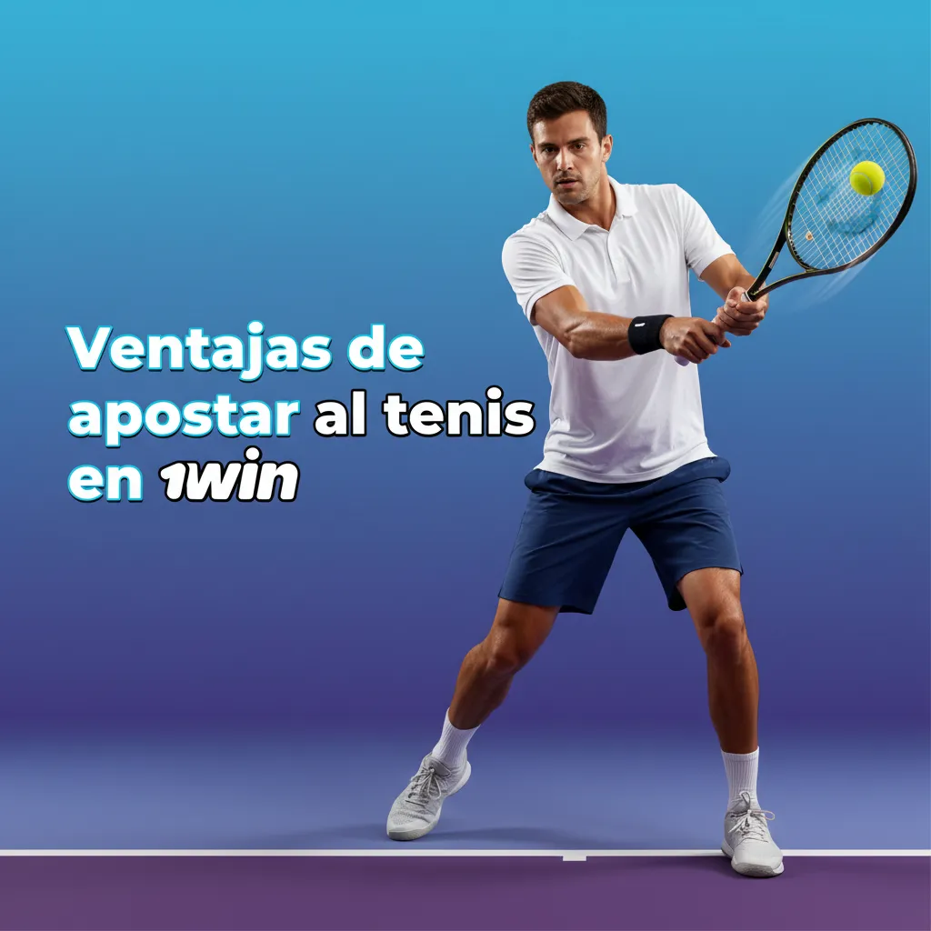 Banner de 1win sobre apuestas de tenis: momios competitivos, mercados clave, en vivo, combinadas, cashout y juego responsable