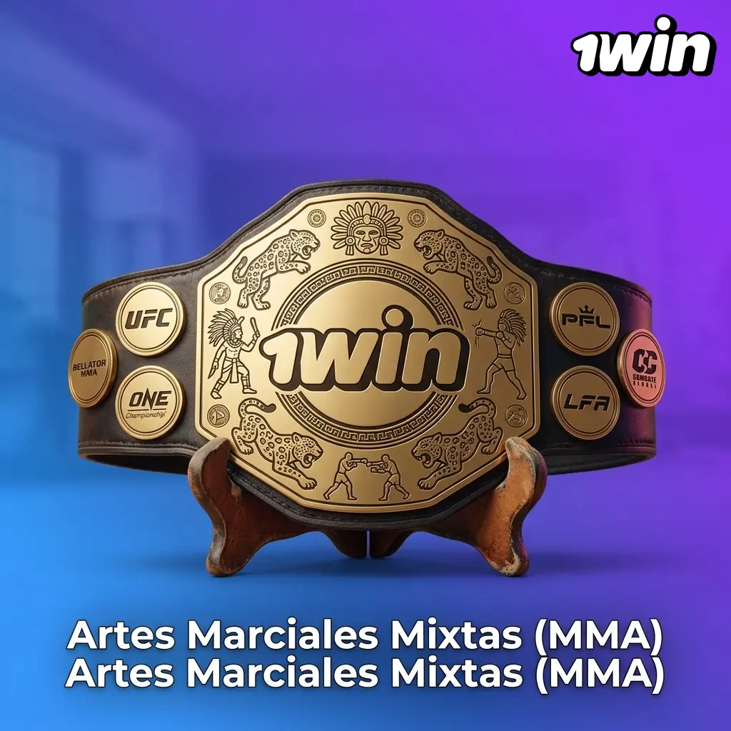 Combate de MMA en evento UFC con peleadores en octágono, apuestas disponibles en 1win México
