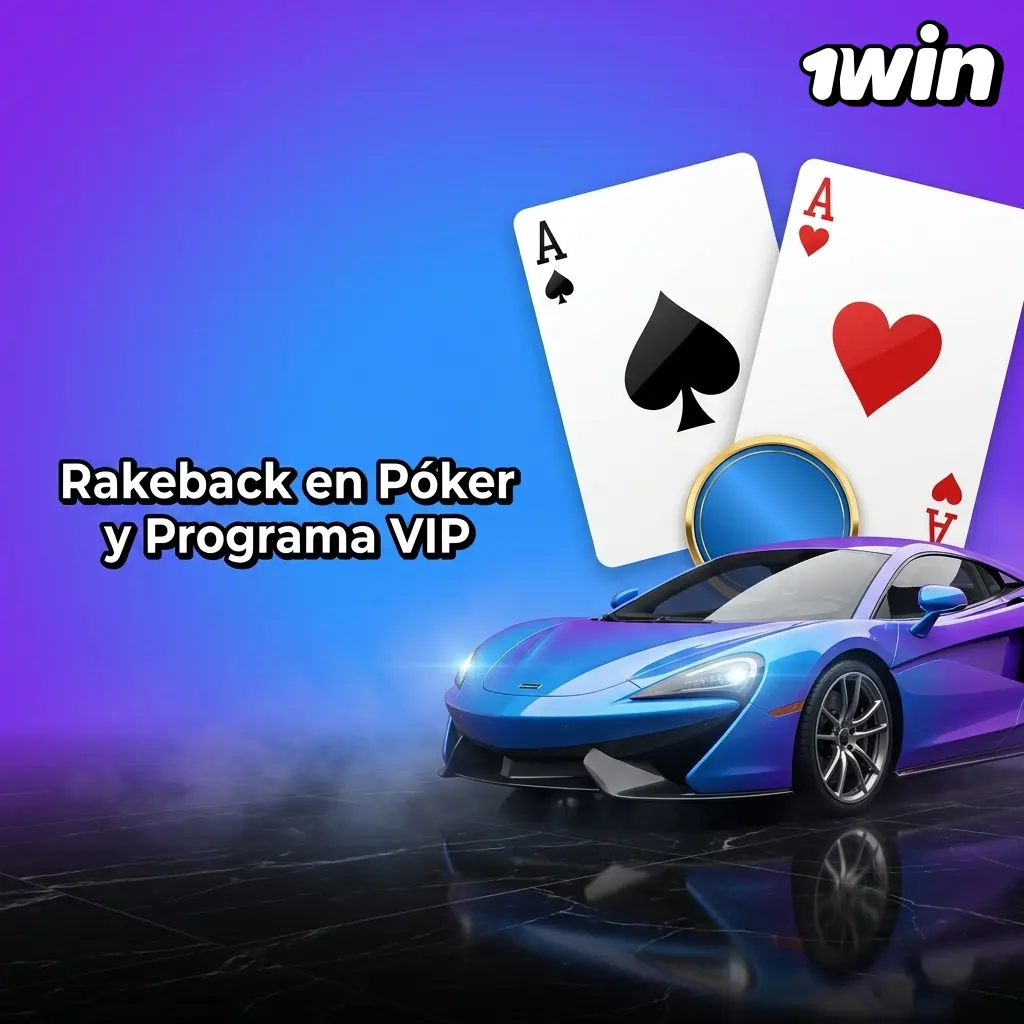 Programa de rakeback en 1win Póker con reembolso hasta 50% según nivel VIP acumulado en mesas de efectivo