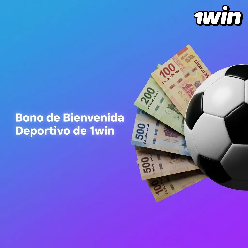 Bono de bienvenida deportivo 1win: hasta 600% en 4 depósitos con criptomonedas, equivalente a 105,000 MXN